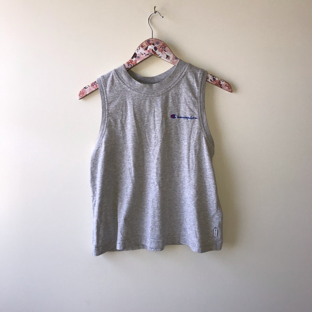 Champion medium light gray sports tank top!!